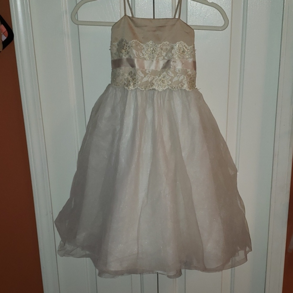 David's Bridal Flower Girl Dress (Size 4t)